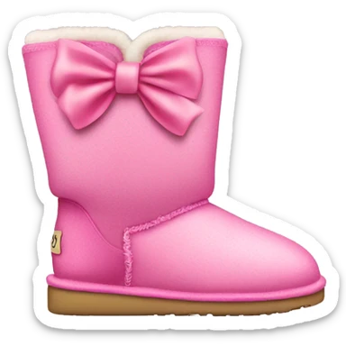 Pink uggs with bow  sticker