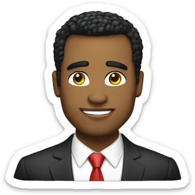 The bossy president fell in love with me sticker