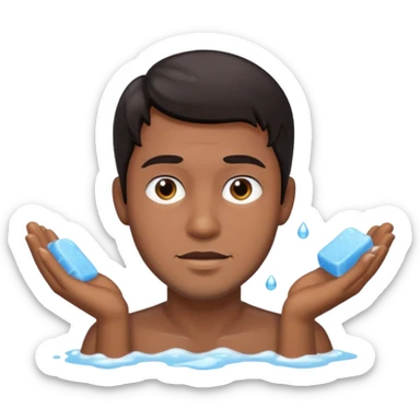 hair wash men  sticker