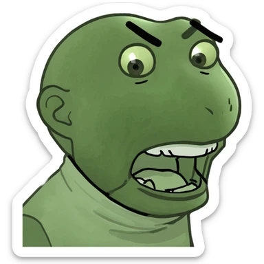 Guy choking himself  sticker