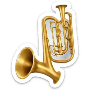 Trombone à pistons sticker