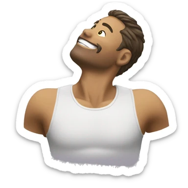 balancing a ball on the neck sticker