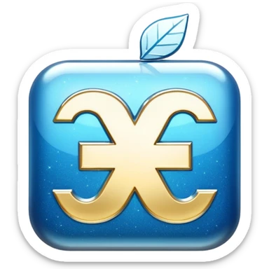 glitter white symbol bank sticker