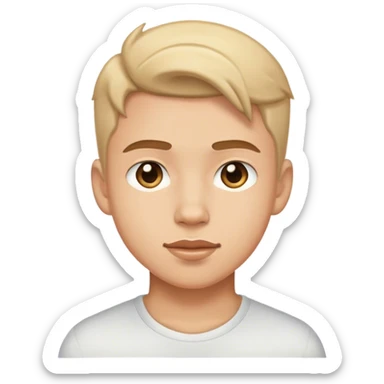 handsome boy sticker