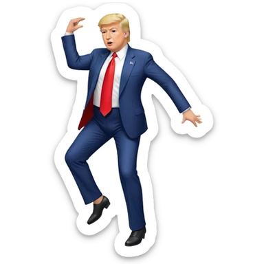 trump dancing sticker