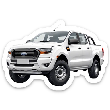Ford Ranger - Ford (Model Year: 2024) (Iconic colour: White) sticker