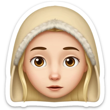 Lappland arknighits character peeking sticker