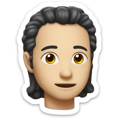 cœur noir enflammé sticker