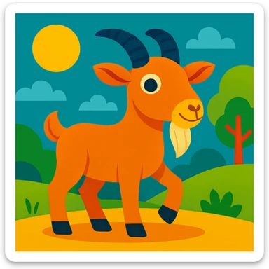 Goat sticker