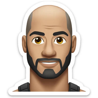 Roman reigns with no hair  sticker