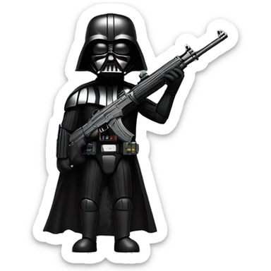 Darthvader with ak-47 sticker