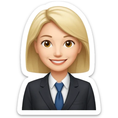 business woman middle aged sticker