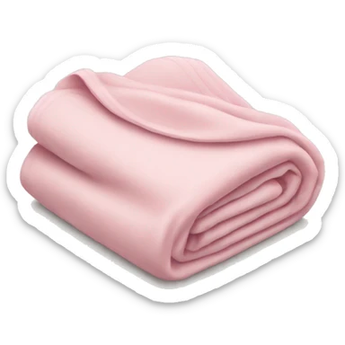 Light pink folded blanket  sticker