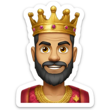 Virat kohli as king sticker