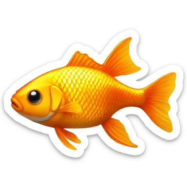 gold fish sticker
