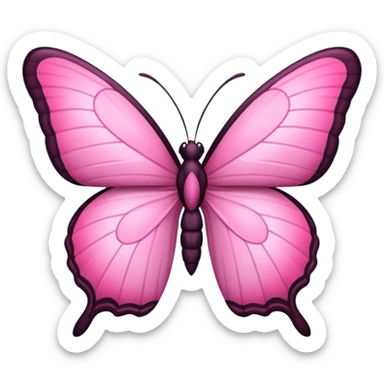 Borboleta rosa sticker