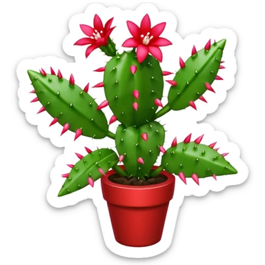 christmas cactus  sticker