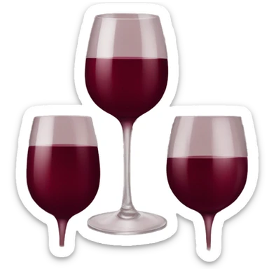 Wine red aesthetic sticker