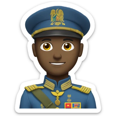 super realistic soldier with Ukrainian flag sticker