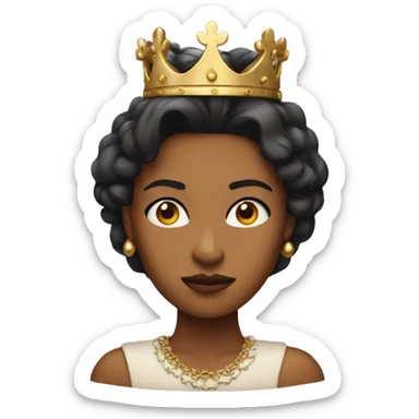 Royal queen serious  sticker