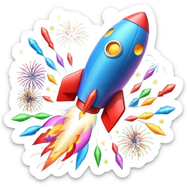 firework rocket sticker