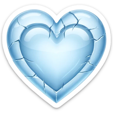 Corazón de hielo sticker