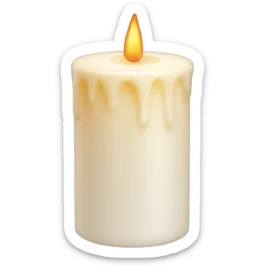 vanilla candle sticker