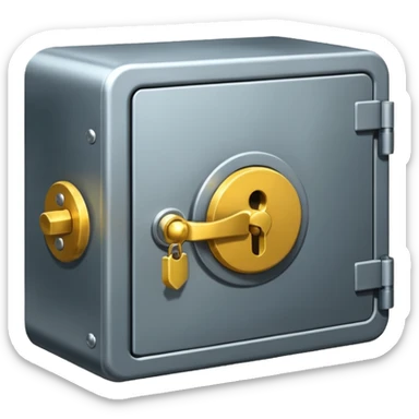 Locked money vault sticker