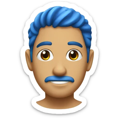 Vela aromática azul sticker