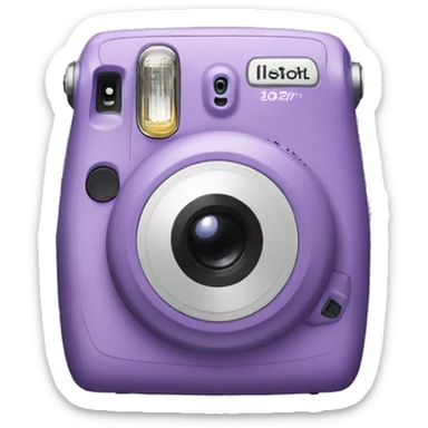 Purple instax sticker