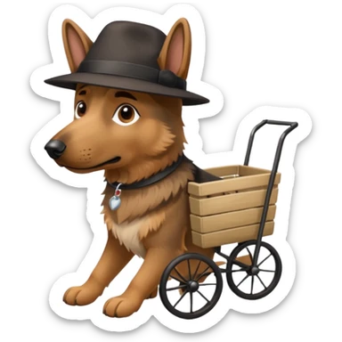  -night-market-vendor-germanshepperd dog sticker