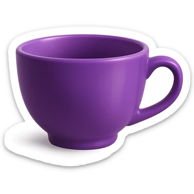 purple teacup sticker