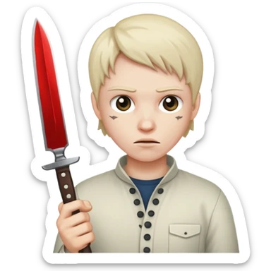 SERIAL KILLER WİTH KNİFE sticker