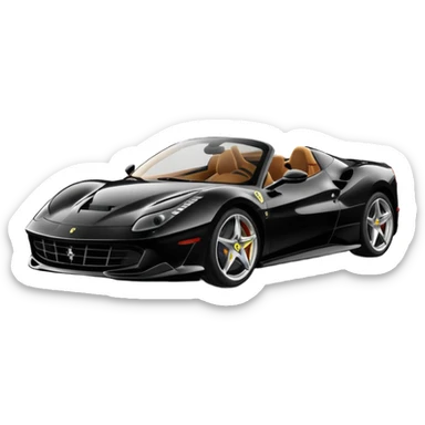 Ferrari horas black sticker