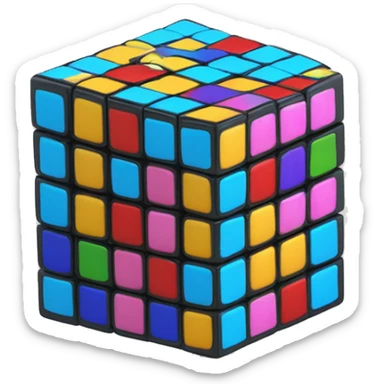 Un. Rubik’s cube cube cube, qui fait de l’aqua poney. sticker