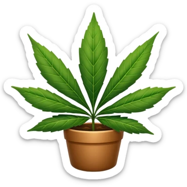 pot leaf sticker