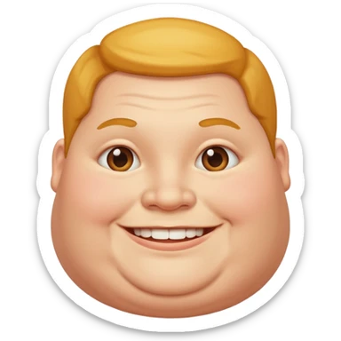 obese person sticker