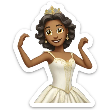 princesa dançando sticker