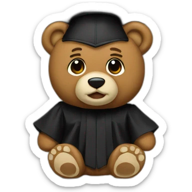 kanye west graduation bear sticker
