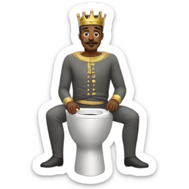 skibidi toilet king man sticker