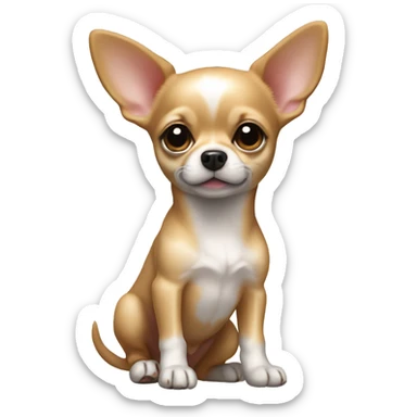 Full-length Chihuahua puppy sticker