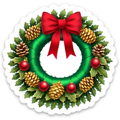 Luxary Christmas wreath

 sticker