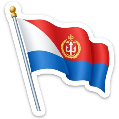 Create an ios style emoji of Khabarovskiy krai flag sticker