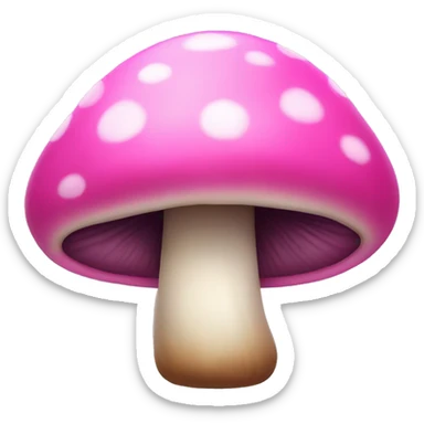 Pink mushroom  sticker