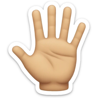 Mano con puño cerrado tumbada sticker