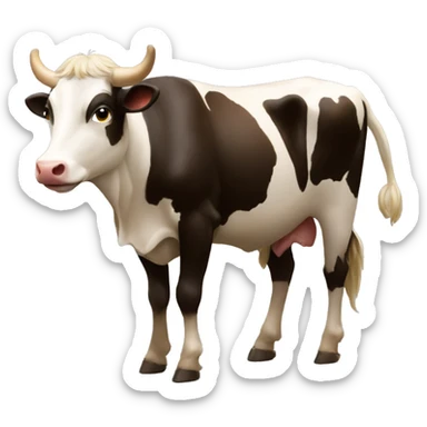Macron sur la vache  sticker
