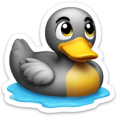 Rubber duckee sticker