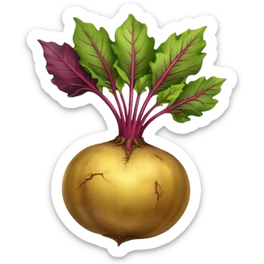Gold beetroot sticker