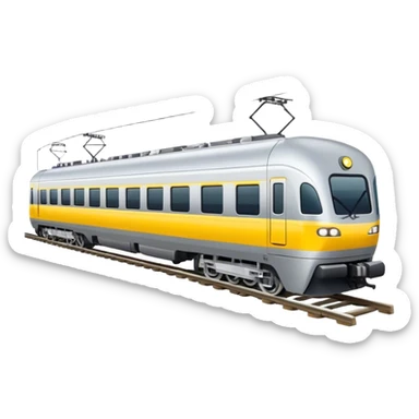 Australian passenger train (Iconic colour: Silver and yellow) sticker