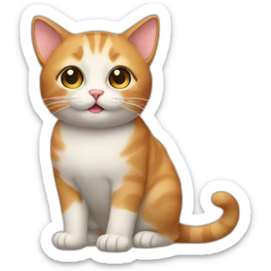 cat boina sticker